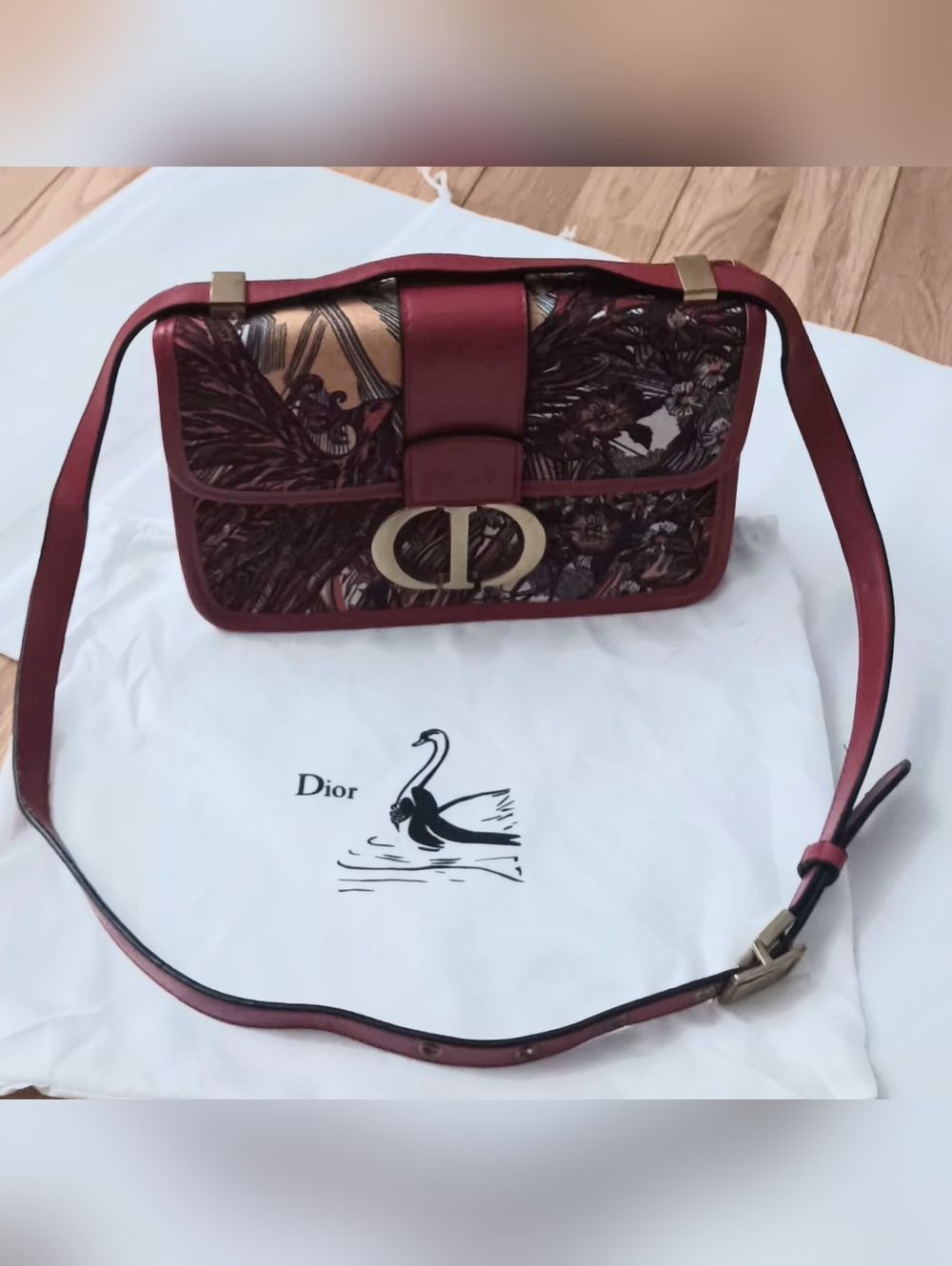 Christian Dior EUC 30 Montaigne Phoenix Calfskin Jaquard Bag- Origional Dustbag - Picture 3 of 16